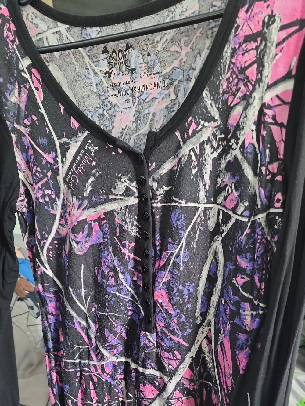 Moonshine Brand Lightweight Muddy Girl Henley
